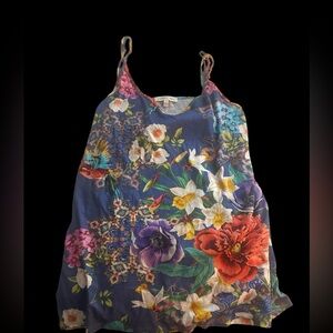 NWOT Johnny Was Floral and Hummingbird Tank Top- Size small